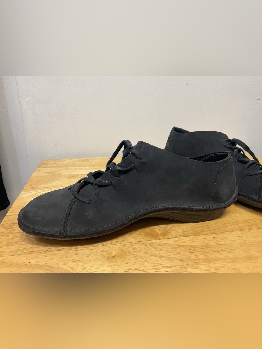 Black LOINT’S of Holland Therhagen Nubuck leather womens 37 US 6.5 - Picture 9 of 9